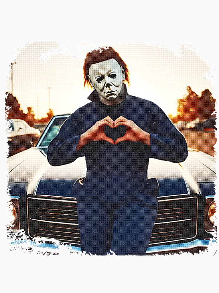 Thumbnail 7 of 7, Classic T-Shirt, Michael Myers Heart Hands designed and sold by Becki-Studio.