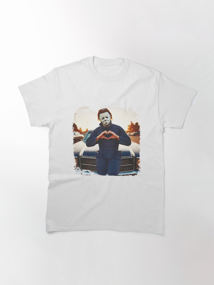 Thumbnail 3 of 7, Classic T-Shirt, Michael Myers Heart Hands designed and sold by Becki-Studio.