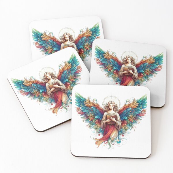 Item preview, Superhero colorful angel with a book ,Angel,angel art,divine power designed and sold by Expressions-Sel.