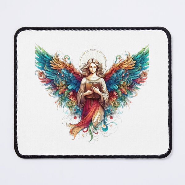 Item preview, Superhero colorful angel with a book ,Angel,angel art,divine power designed and sold by Expressions-Sel.