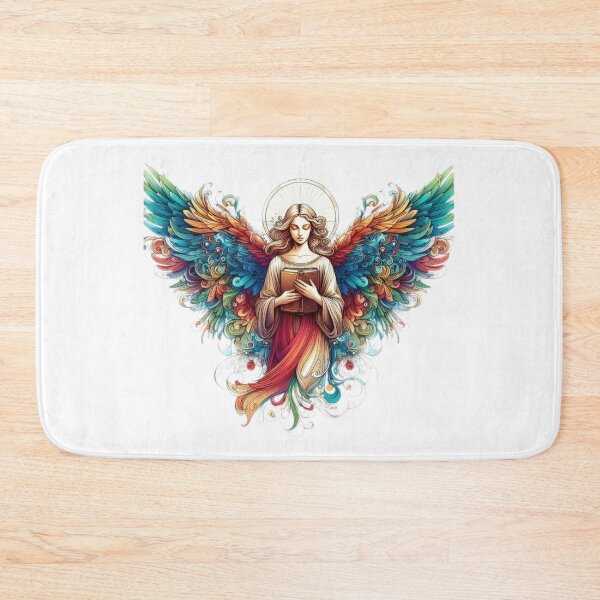 Item preview, Superhero colorful angel with a book ,Angel,angel art,divine power designed and sold by Expressions-Sel.
