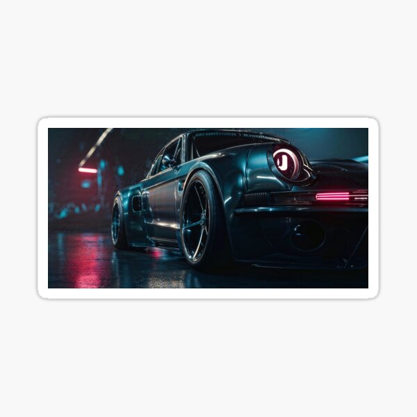 Item preview, car tuning neon blue magenta garage neon | dejco.art designed and sold by dejco.art.