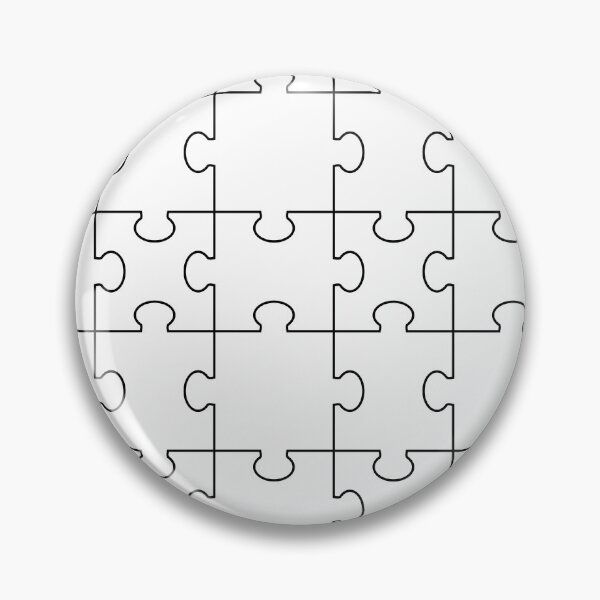 Item preview, White Jigsaw Puzzle Pattern designed and sold by AnnArtshock.