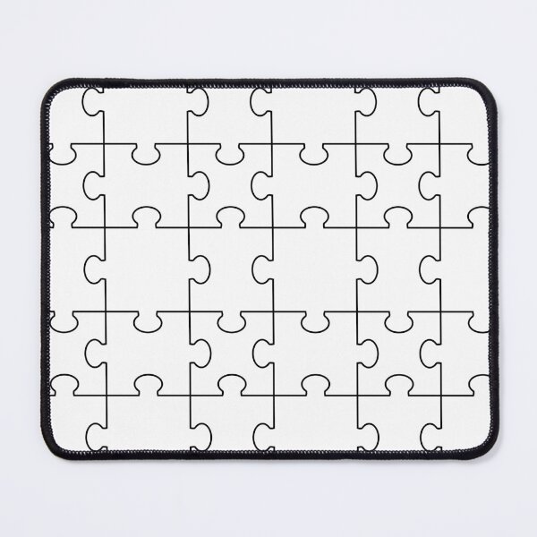 Item preview, White Jigsaw Puzzle Pattern designed and sold by AnnArtshock.