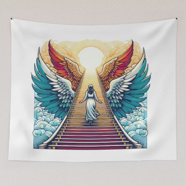 Item preview, Superhero heavenly stairs ,Angel,angel art,divine power designed and sold by Expressions-Sel.