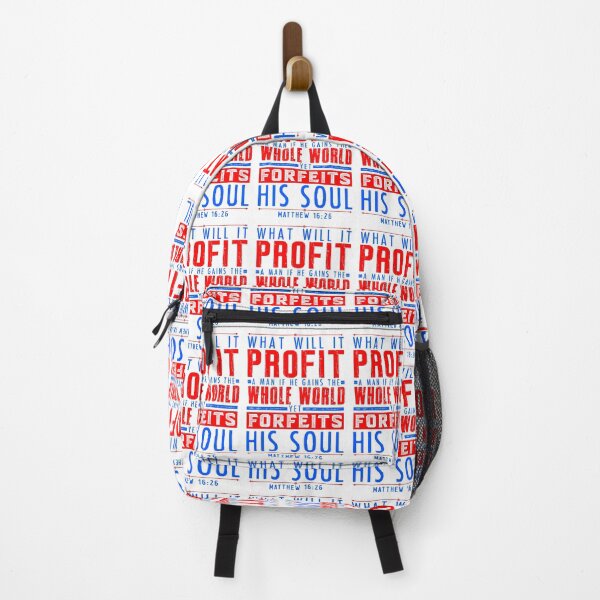Item preview, Matthew 16:26 What Will It Profit A Man If He Gains The Whole World Yet Forfeits His Soul? designed and sold by plushism.