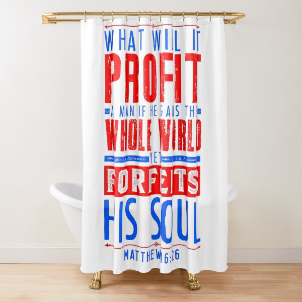 Item preview, Matthew 16:26 What Will It Profit A Man If He Gains The Whole World Yet Forfeits His Soul? designed and sold by plushism.