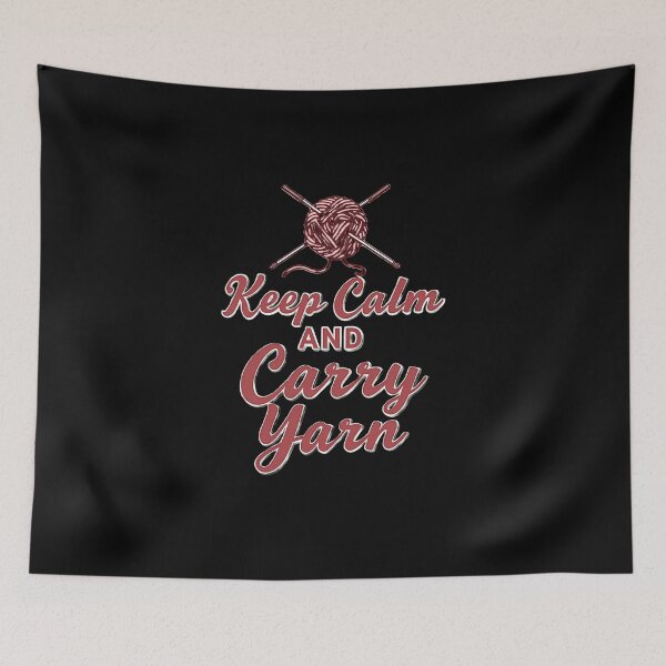 Item preview,  Keep Calm and Carry Yarn – Funny Knitting Lover Design designed and sold by Jason123za.