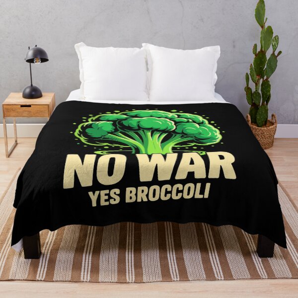 Item preview, Funny Anti War Retro Broccoli Protest 70s 1970s seventies hippy designed and sold by w1ckerman.