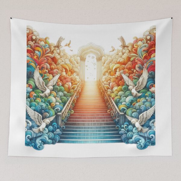 Item preview, Superhero heavenly stairs ,Angel,angel art,divine power designed and sold by Expressions-Sel.