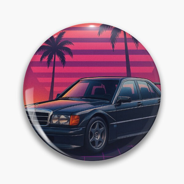Item preview, Mercedes-Benz 190E EVO II Retro 80s Synthwave Art Print | Cruise Culture Co designed and sold by Cruise Culture Co.