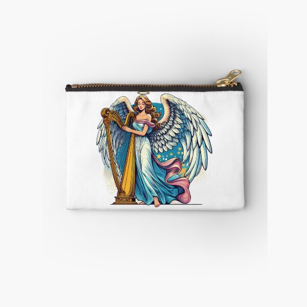 Item preview, Superhero angel woman with harp ,Angel,angel art,divine power designed and sold by Expressions-Sel.