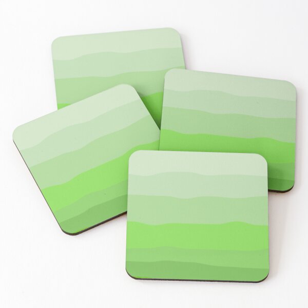 Item preview, Green Wavy Retro Abstract – Bold Aesthetic Landscape Design designed and sold by ChillVibes04.