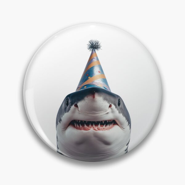 Item preview, Cute Shark with Party Hat Birthday Celebration designed and sold by LazyOwlStore.