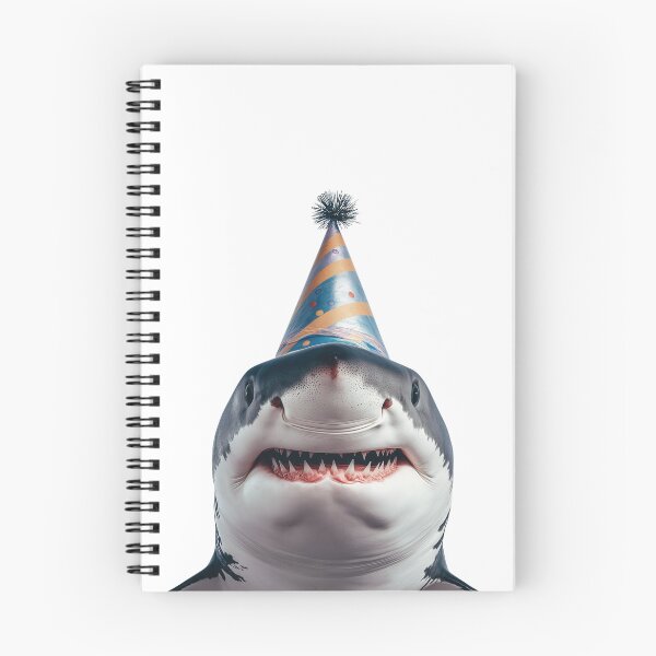 Item preview, Cute Shark with Party Hat Birthday Celebration designed and sold by LazyOwlStore.