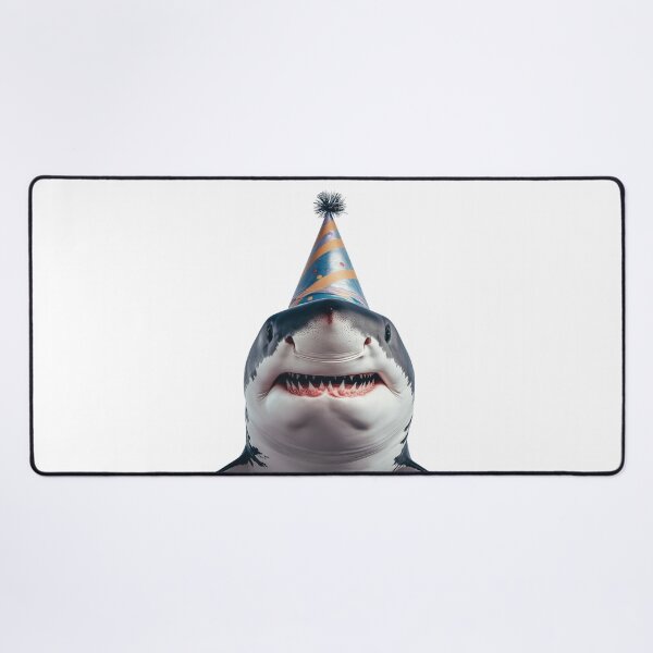 Item preview, Cute Shark with Party Hat Birthday Celebration designed and sold by LazyOwlStore.