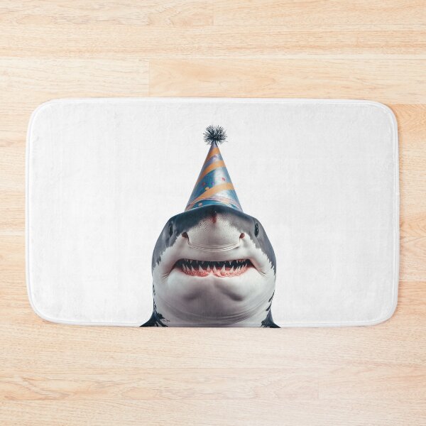 Item preview, Cute Shark with Party Hat Birthday Celebration designed and sold by LazyOwlStore.
