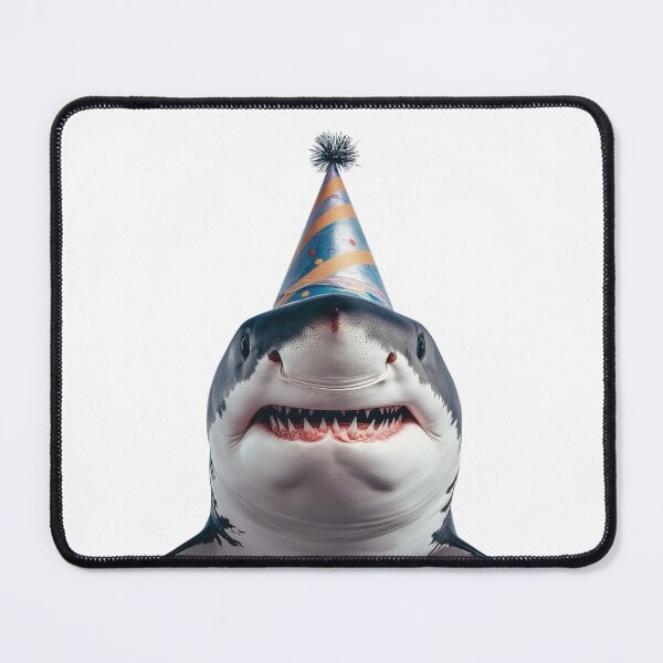 Item preview, Cute Shark with Party Hat Birthday Celebration designed and sold by LazyOwlStore.