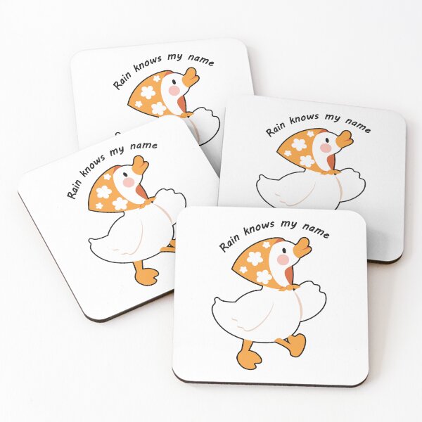 Item preview, Rainy vibes — ‘The rain knows my name: Duck illustration designed and sold by Tulip Creators .