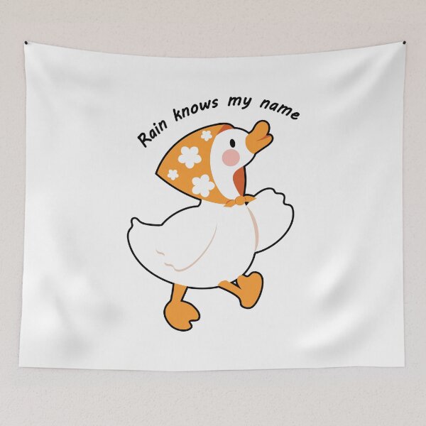 Item preview, Rainy vibes — ‘The rain knows my name: Duck illustration designed and sold by Tulip Creators .