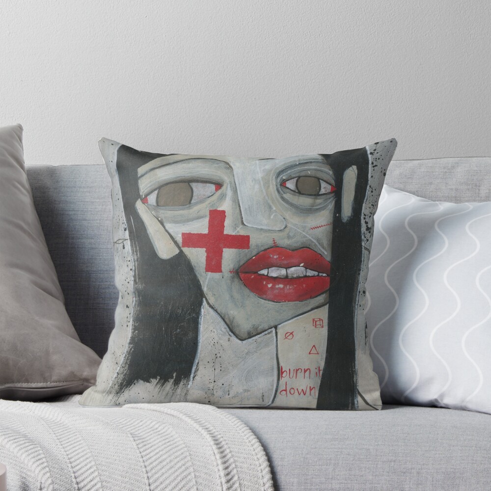Item preview, Throw Pillow designed and sold by studiobloknote.