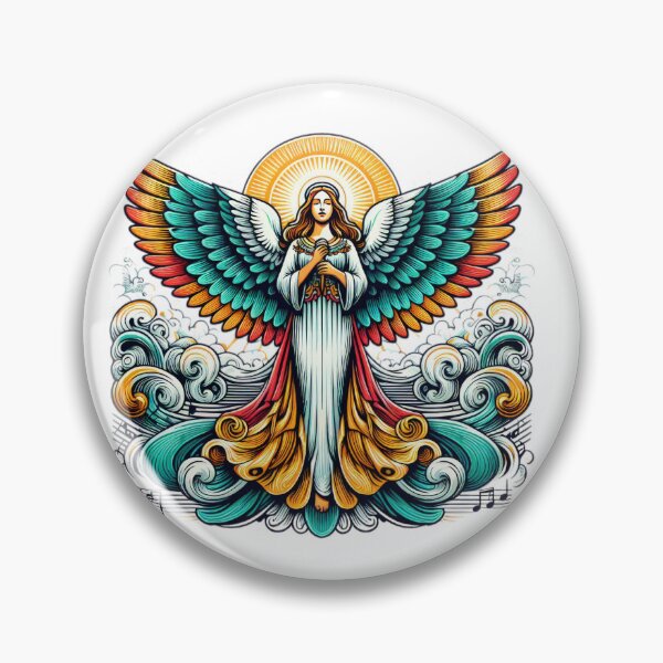 Item preview, Superhero angel woman with colorful wings,Angel,angel art,divine power designed and sold by Expressions-Sel.