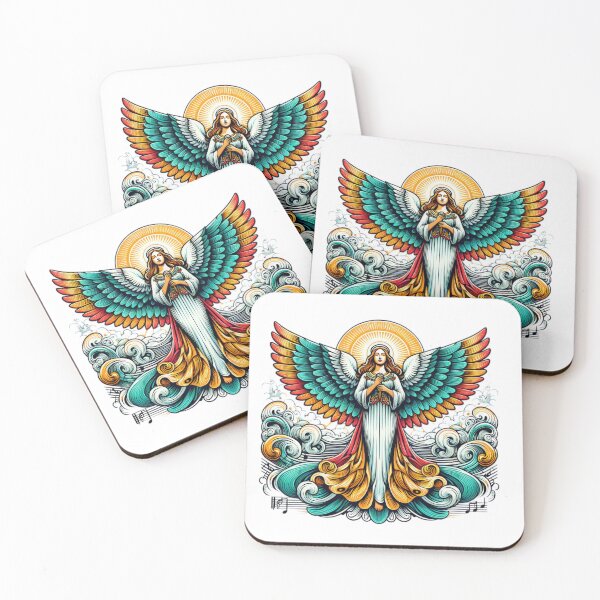 Item preview, Superhero angel woman with colorful wings,Angel,angel art,divine power designed and sold by Expressions-Sel.