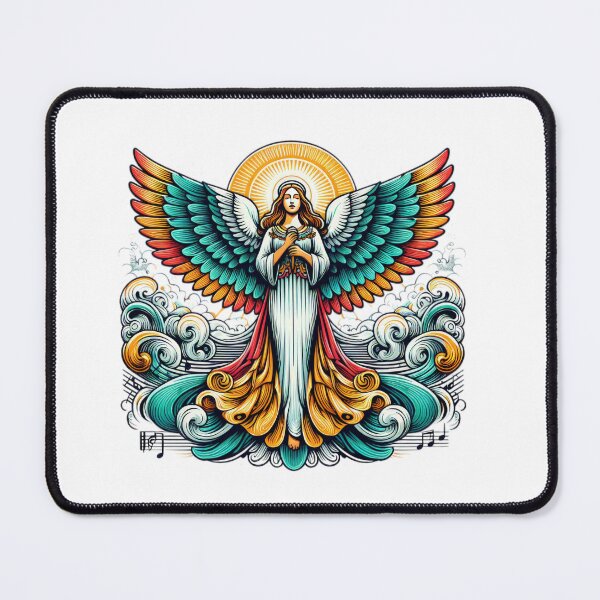 Item preview, Superhero angel woman with colorful wings,Angel,angel art,divine power designed and sold by Expressions-Sel.