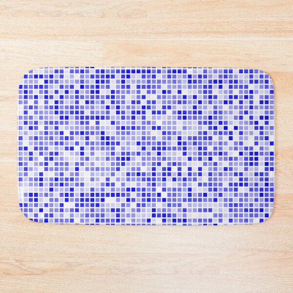 Item preview, Blue random mosaic patterns designed and sold by chrysalistw.