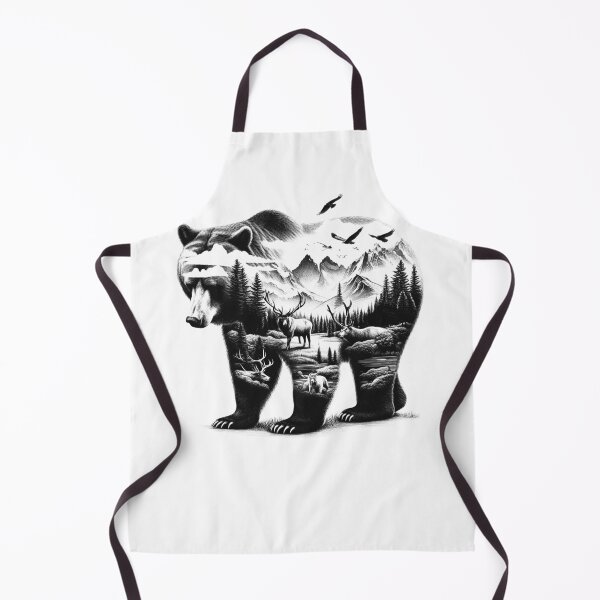 Item preview, Mountain Camping Nature Lover Camper Hiking Bear Deer Outdoor Vacation 2 designed and sold by Kimberley King Art King Art.