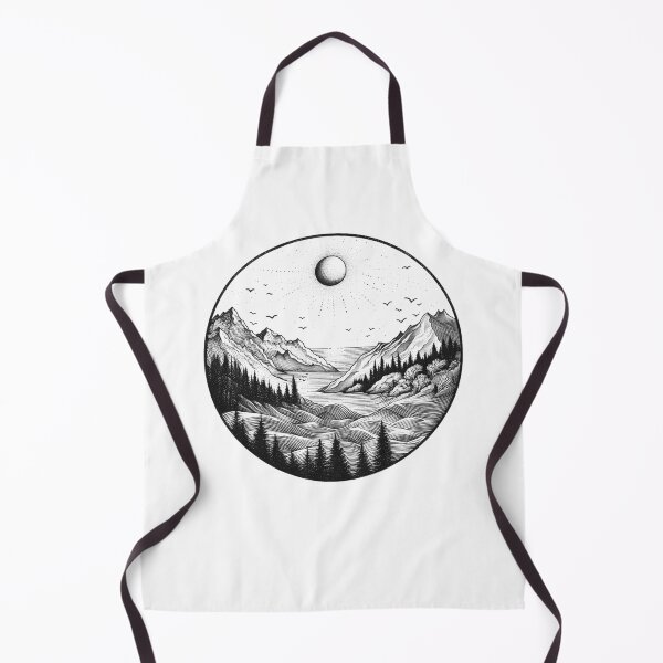 Item preview, Sun And Mountain Camping Adventure Explore Hiking Camper Nature Wanderlust designed and sold by Kimberley King Art King Art.