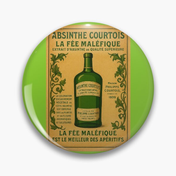Item preview, Vintage Evil Fairy French Absinthe Advertisement designed and sold by hauntedtees.