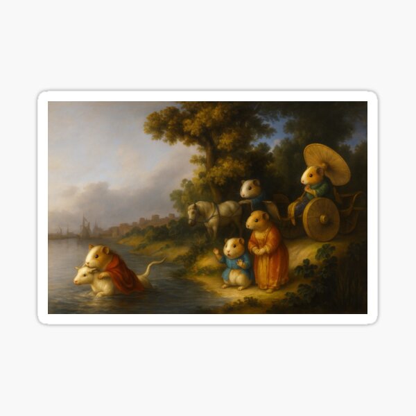 Item preview, Guinea Pig Abduction of Europa (After Rembrandt) designed and sold by gandolfwizard.