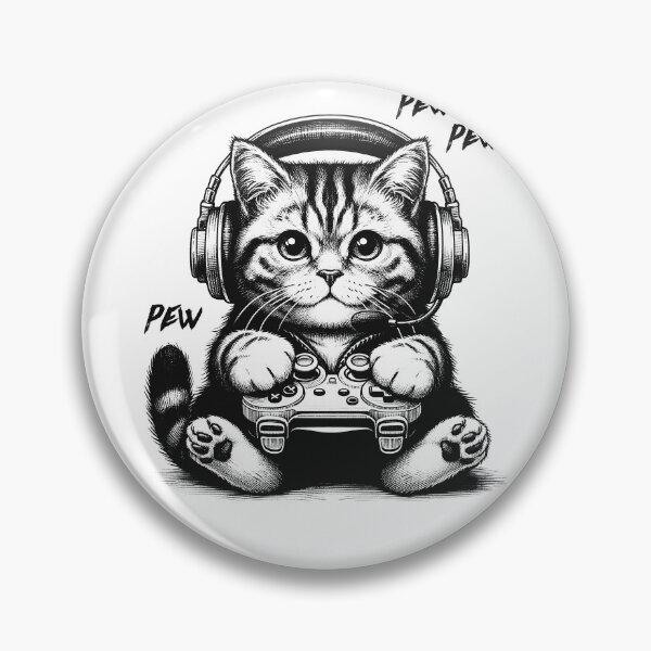 Artikelvorschau, Katze Videospiel Kätzchen Gaming Nerd entworfen und verkauft von Kimberley King Art King Art.