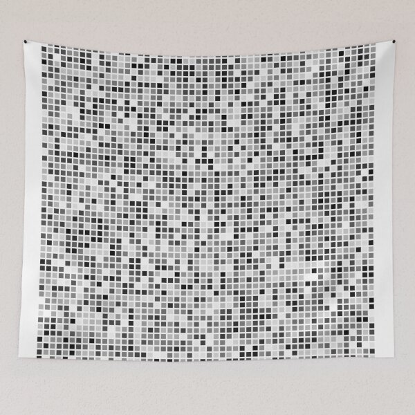 Item preview, Black random mosaic patterns designed and sold by chrysalistw.