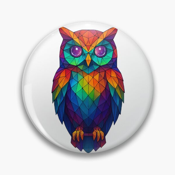 Item preview, Prismatic Geometric Owl Totem designed and sold by thirdeyesupplyco.