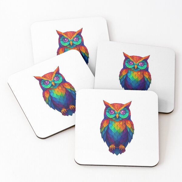 Item preview, Prismatic Geometric Owl Totem designed and sold by thirdeyesupplyco.