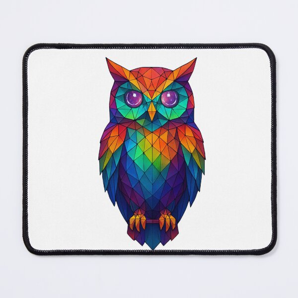 Item preview, Prismatic Geometric Owl Totem designed and sold by thirdeyesupplyco.