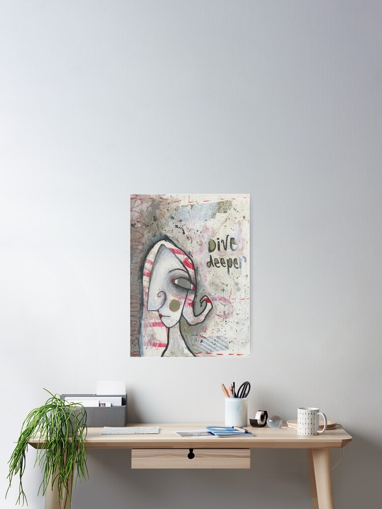 Thumbnail 2 of 3, Poster, Dive deeper designed and sold by studiobloknote.