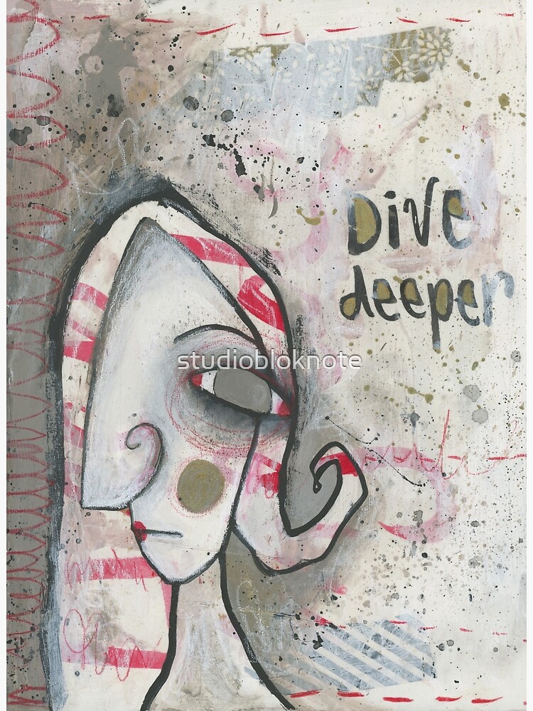 Thumbnail 3 of 3, Poster, Dive deeper designed and sold by studiobloknote.