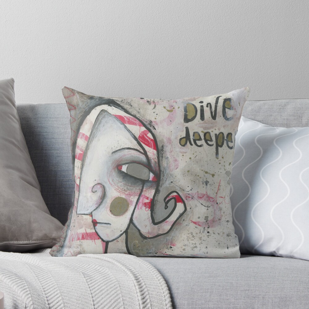 Item preview, Throw Pillow designed and sold by studiobloknote.