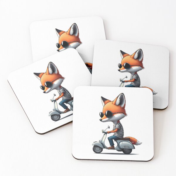 Item preview, Fox on a Scooter designed and sold by TasiaZenzura.