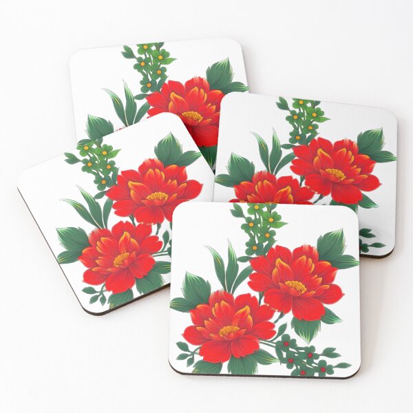 Item preview, Red Spring Flowers designed and sold by Anas Arts.