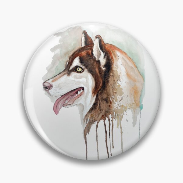 Item preview, Rustic Husky Portrait designed and sold by caracatita75.
