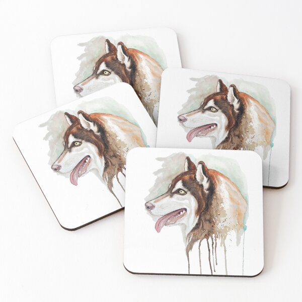 Item preview, Rustic Husky Portrait designed and sold by caracatita75.