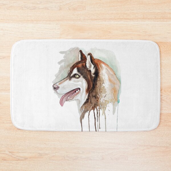 Item preview, Rustic Husky Portrait designed and sold by caracatita75.