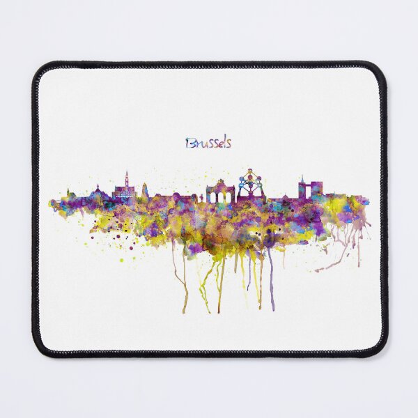 Item preview, Colorful Brussels Skyline designed and sold by caracatita75.