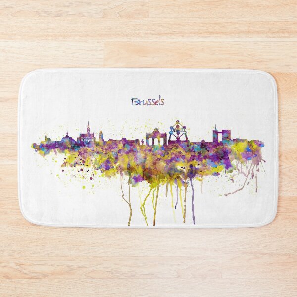 Item preview, Colorful Brussels Skyline designed and sold by caracatita75.