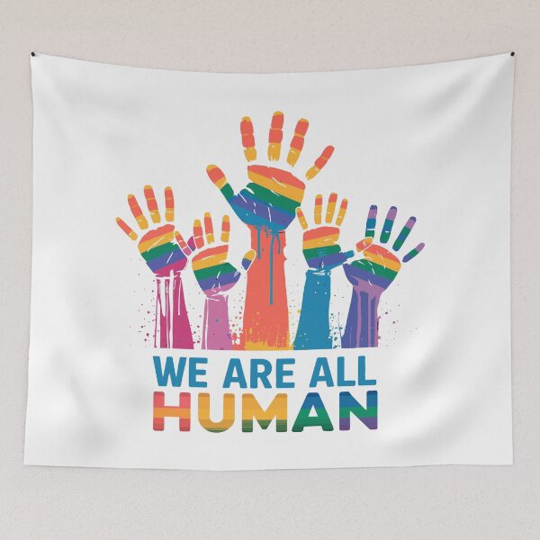 Item preview, We Are All Human designed and sold by Angry Swan Designs.