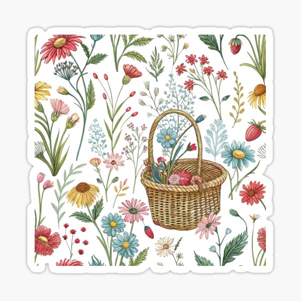 Item preview, Beautiful and cute colorful wildflowers designed and sold by M-Merrylands-M.